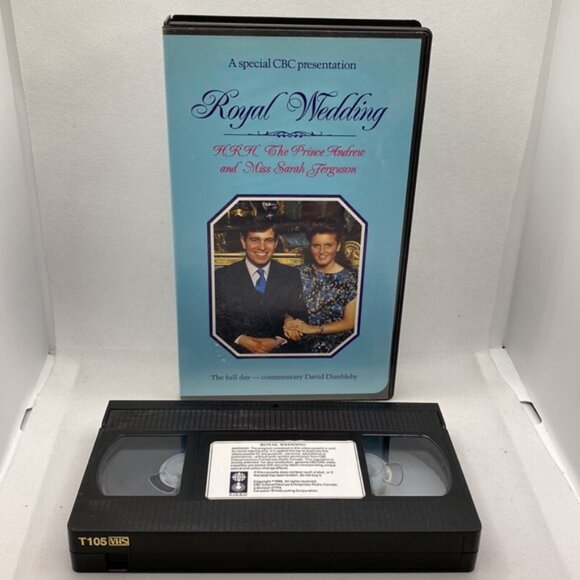 Royal Wedding H.R.H. The Prince Andrew and Miss Sarah Ferguson VHS Video CBC - Picture 5 of 7